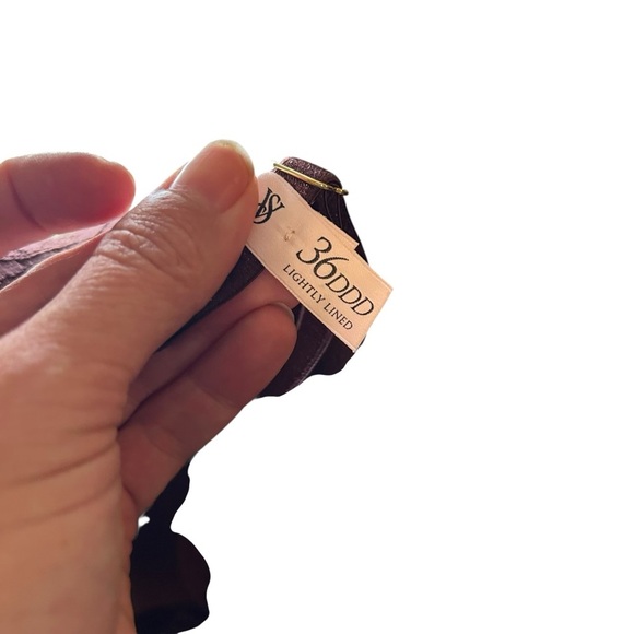 NWT Victoria’s Secret lightly lined burgundy lace full coverage bra size 36DDD - Picture 6 of 6